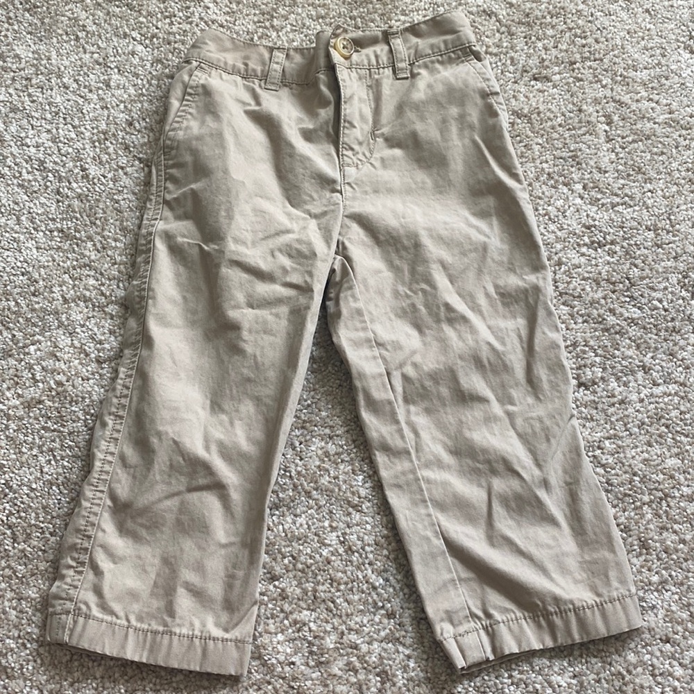 Ralph Lauren Tan Straight Fit Twill Pant - 18M